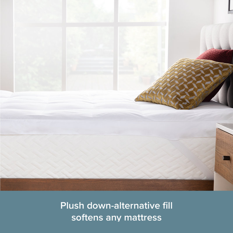 The Twillery Co.® 3" Down Alternative Mattress Topper & Reviews Wayfair